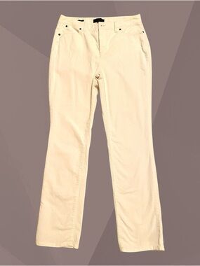 Talbots Heritage Women's Cream Corduroy Pants, Size 10